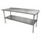 Bk Resources Work Table Stainless Steel With Undershelf, 1.5" Rear Riser 72"Wx30"D VTTR-7230 - alternate 5